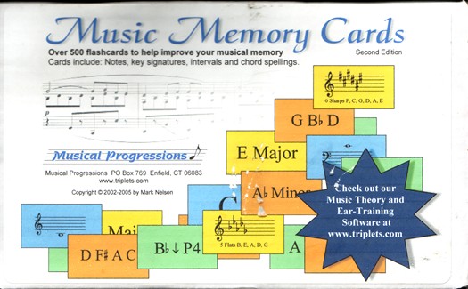 Image for Music Memory Cards Over 500 Flashcards to Help Improve Your Musical Memory by Mark Nelson