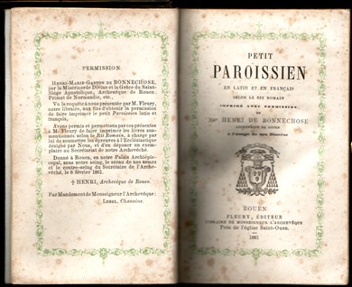 Image for Petit Paroissien En Latin Et En Francais. by Collectif , Cardinal Henri De Bonnechose