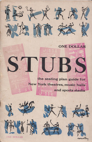 Image for STUBS - The seating plan guide for New York Theatres, music halls and sports stadia (1952)